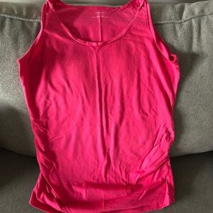 Pink maternity tank top